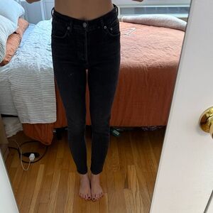 Agolde Nico Dark Skinny Jeans